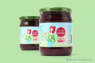 上海食品包裝設計公司分享手繪人物插圖風 мама 母親牌泡菜咸菜包裝設計